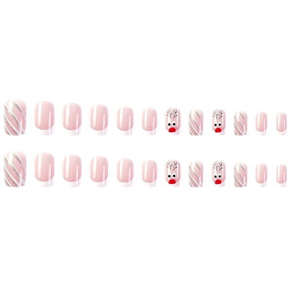 Christmas French Fake Nails False Nail 1 1 1