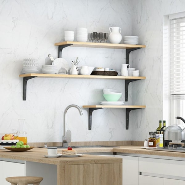 Högervinkelfäste Skrivbordshylla VIT 10CM white 10cm