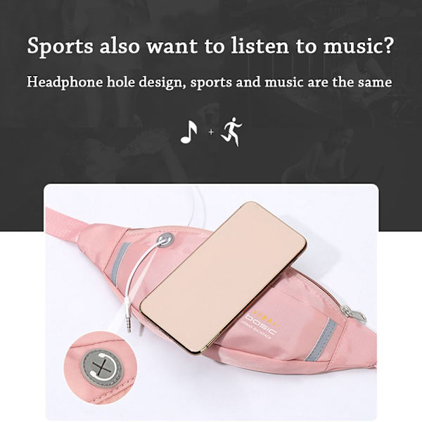 Moderiktiga Crossbody-bältesväskor för kvinnor Midjepaket pink