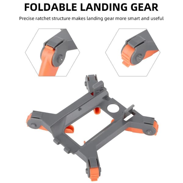 Landing Gear Height Extender GRÅ&ORANGE Grey&Orange