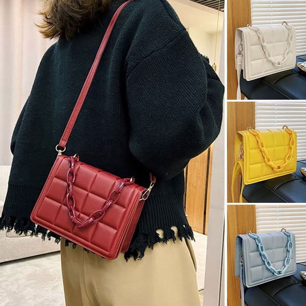 Präglad Crossbody-väska Mini-väskor och handväskor svart