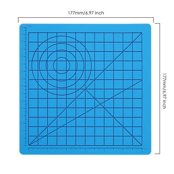 3D Pennematte 3D Utskriftsmatte BLÅ blue