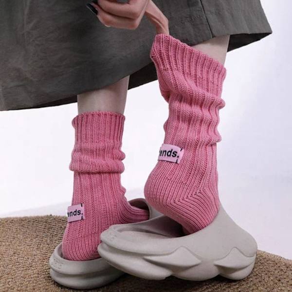 Vintervarma strumpor Medium Rörstrumpor ROSA pink