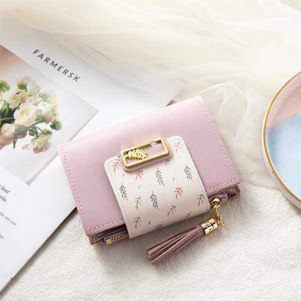 Dame Lommebok Clutch Veske ROSA Pink