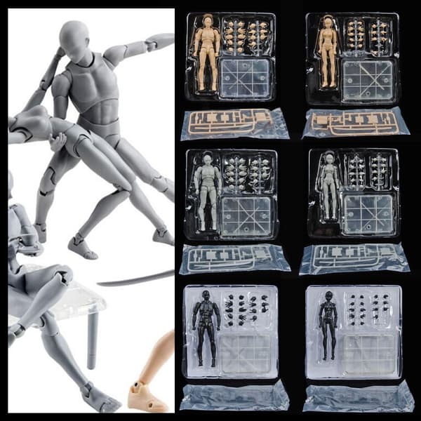Tegne Mannekeng Anime Figur 2 2 2
