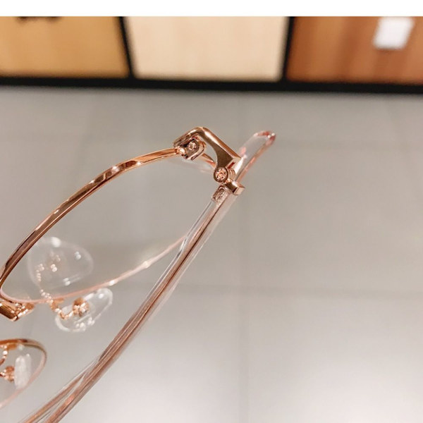 Anti-Blue Light Briller Overdimensjonerte briller ROSE GOLD ROSE GULD Rose gold
