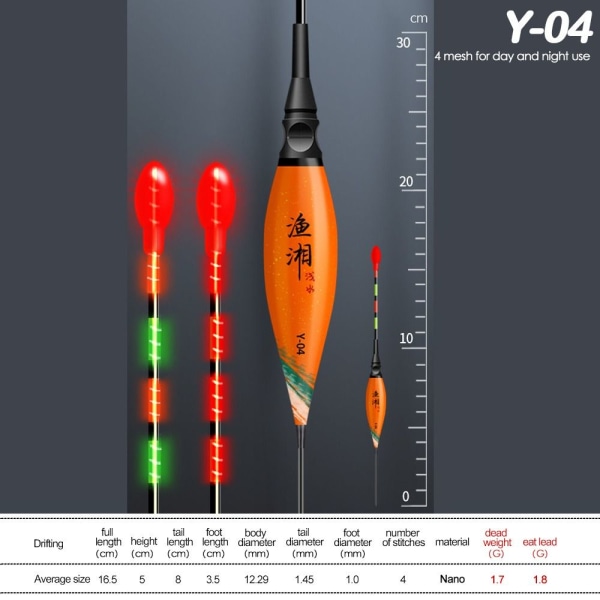 Fiske lokke flyter Bobbers Y-04 Y-04 Y-04