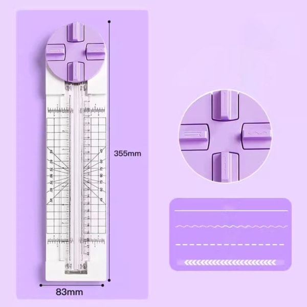 Papirskæremaskine Foldemaskine LILLA purple