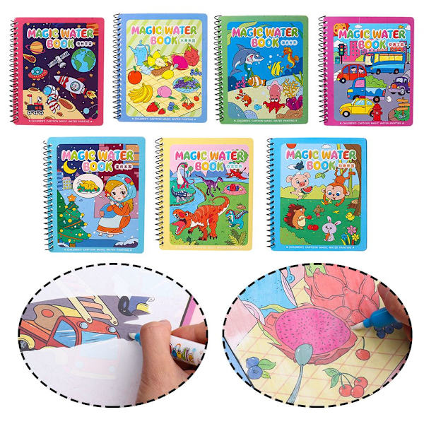 Magic Water Drawing Book Coloring Book E E