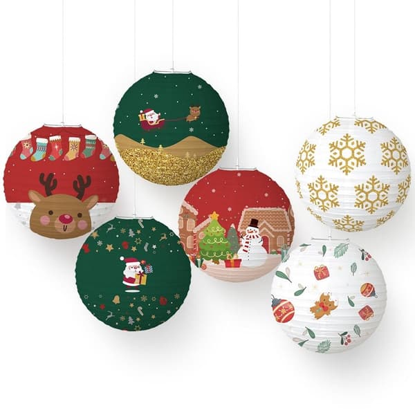 Julpapperslyktor Xmas pappersboll STIL 9 STIL 9 Style 9