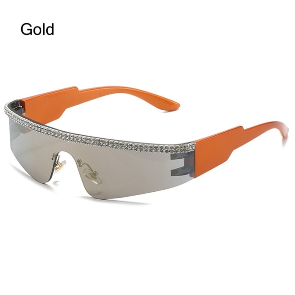 Y2K Solbriller Wrap Around Solbriller GULL Gold