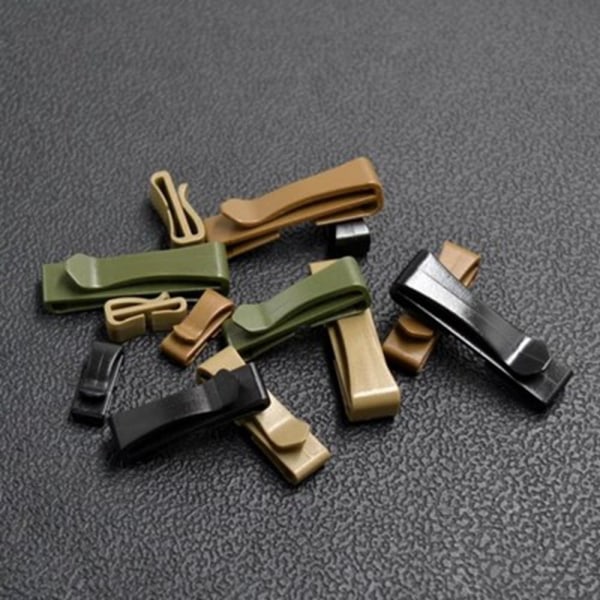 4stk Molle Webbing Spenne Belteendeklemme SORT 20MM Black 20mm