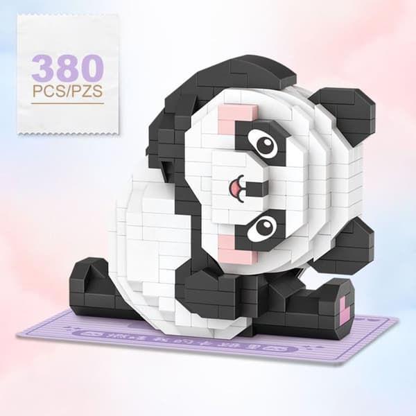Panda Building Blocks Barnmonteringsleksak 1 1 1