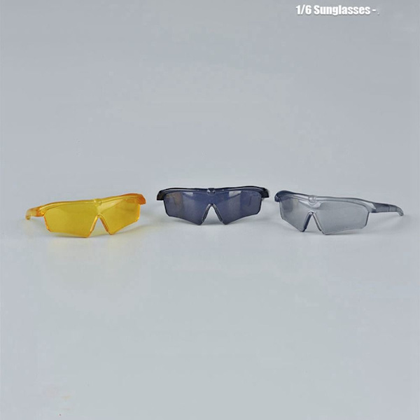 1/6 Soldier Doll Glasses Miesten/Naisten nukkelasit MUSTA Black
