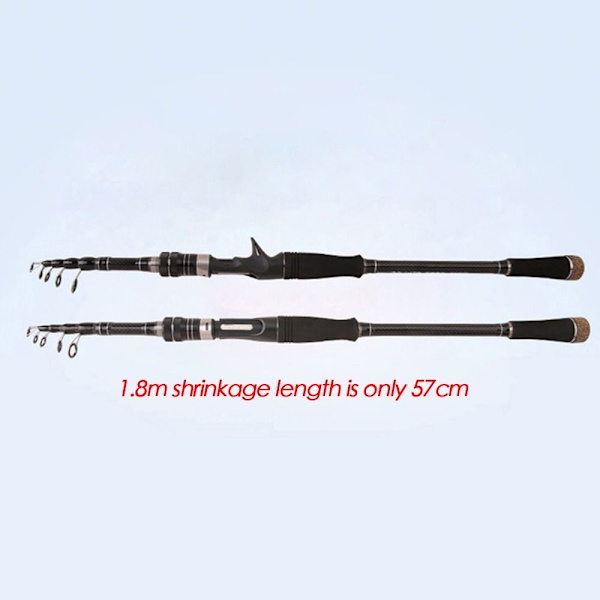 Teleskop fiskestang Pen Pole 2,4M LIGE HÅNDTAG LIGE 2.4mStraight Handle
