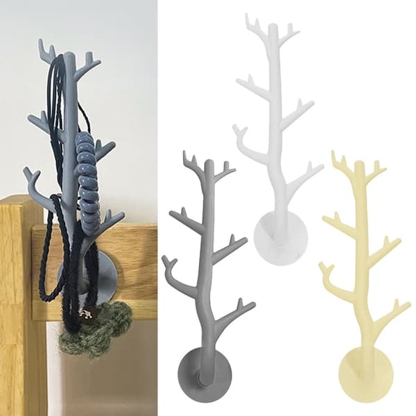 4stk Grenkrog Nøgleholder GRÅ Grey