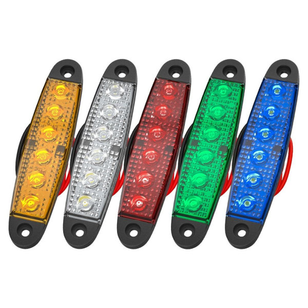 Lastbil Varningsljus LED Varningsljus VIT white