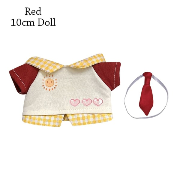 Dukketøj Legetøjstøj RØD 10CM DUKKE 10CM DUKKE red 10cm Doll-10cm Doll