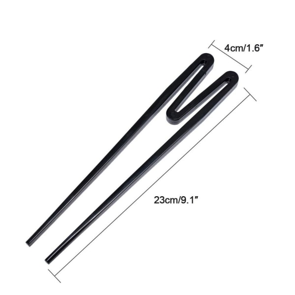 2paria Lasten syömäpuikot Training Helper Chopsticks MUSTA Black