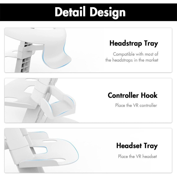 VR Stand Headset Display SORT black
