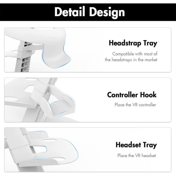 VR Stand Headset Display SVART black