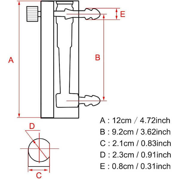 Flowmåler Iltflowmåler Gasflowregulator