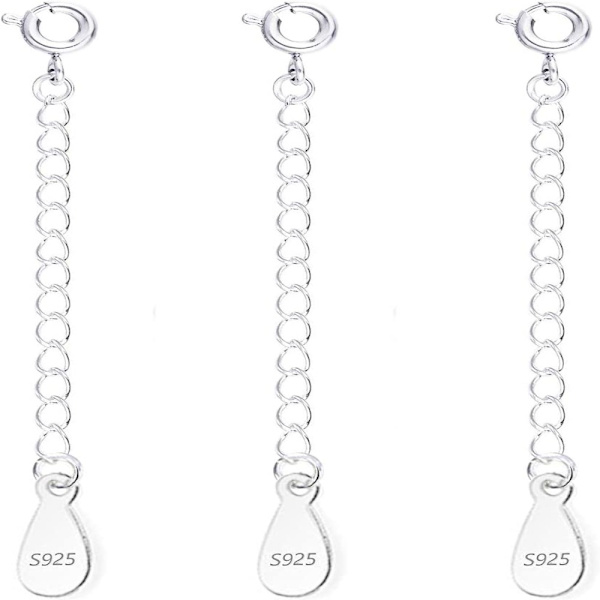 Silver Halsband Extender Halsband Extender gör kedjor