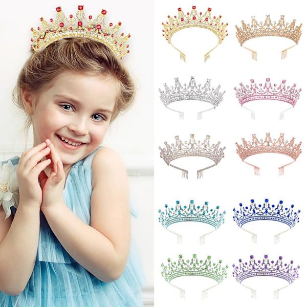 Fuld Diamond Crown Crown Tiara MULTICOLOR Multicolor
