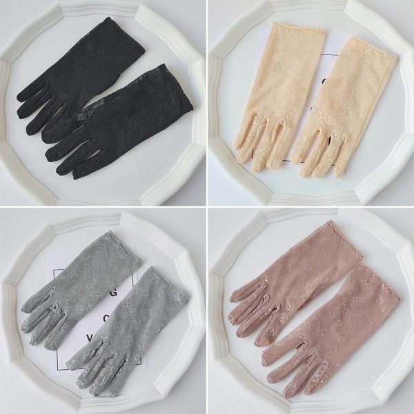Sun Protection Gloves Short Gloves GREY grey