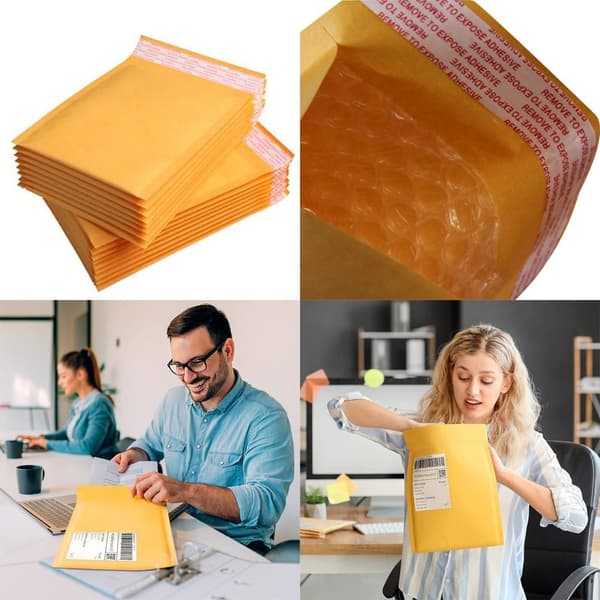 20 stk Kraftpapirkonvolutter Bubble Mailer Konvolutter 22X30CM 22x30cm