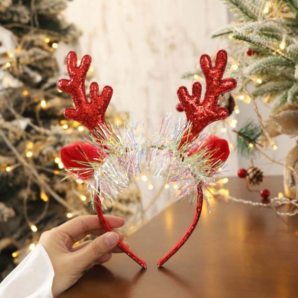 2 stk Julepannebånd Xmas Hodeplagg RØD TYPE B TYPE B Red Type B-Type B