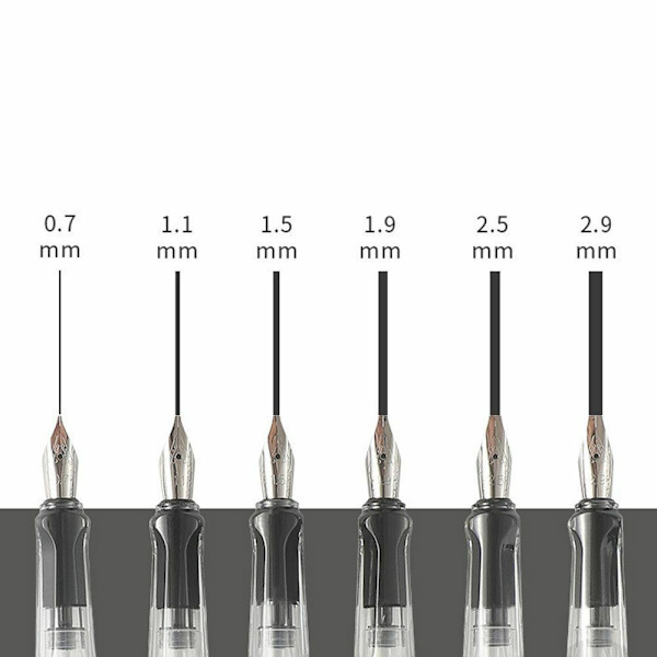 Kalligrafi Parallel Pen Art Ink Pen SORT 1,1MM Black 1.1mm