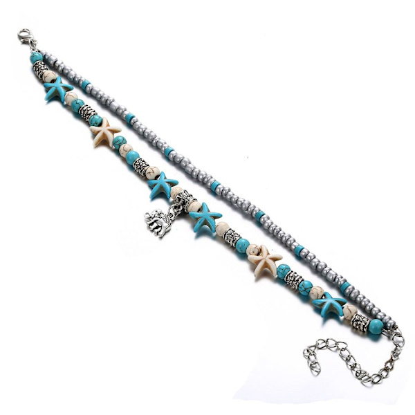 Ankelarmband Double Starfish Ankellänk UGGLOR Owls