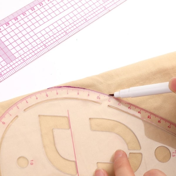 6st Curve Linjal Patchwork Linjal Mått Tailor Linjal
