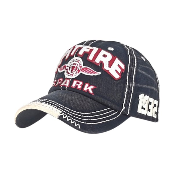 Broderi Baseball Caps Distressed Faded Cap SORT black