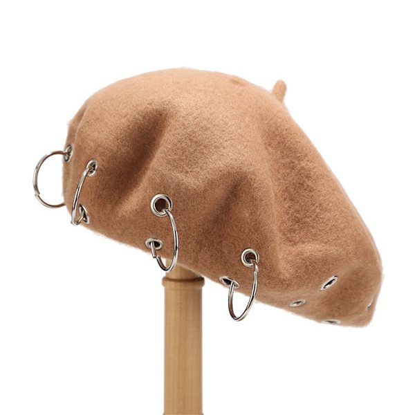 Talvibaretit Punk Rock Style KHAKI khaki