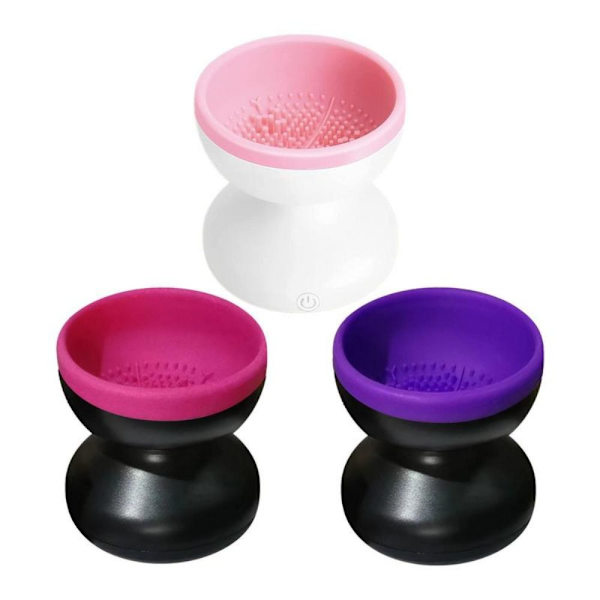 Makeup Brush Cleaner Machine Kosmetisk Brush Cleaner Tool PINK Pink