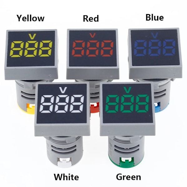 Digital Voltmeter Volt Spänningsmätare VIT White