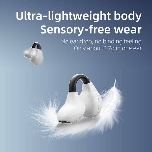 Langattomat korvapidikkeet Bone Conduction -kuulokkeet MUSTA Black
