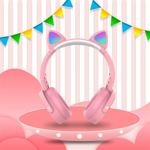 Trådlöst headset Pop it Fidget PINK pink