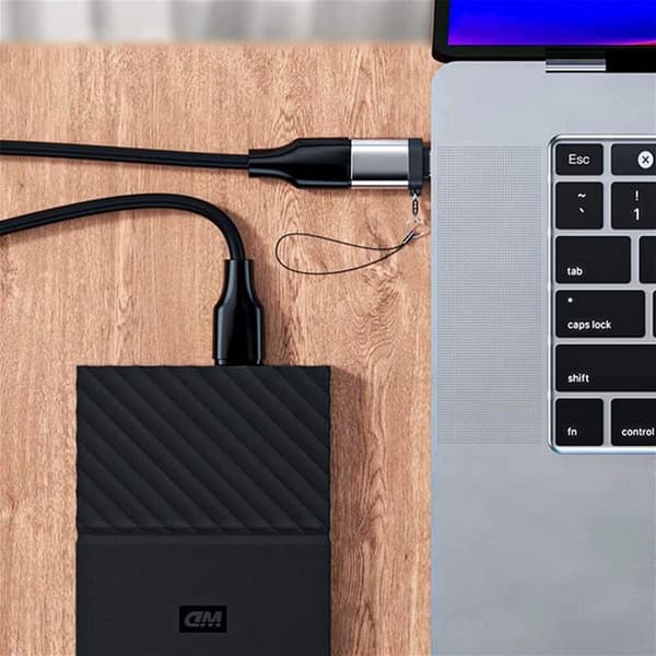 5 kpl Type C - USB 3.0 -sovitin OTG-sovitin SILVER Silver