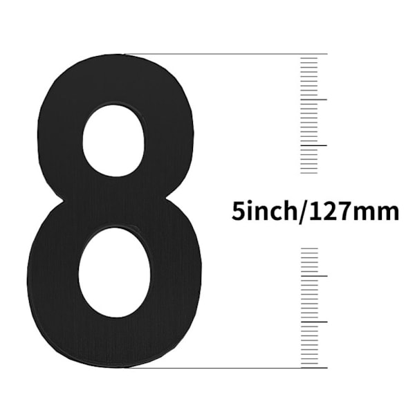 5" flytande husnummer Moderna husnummer 1 1 1