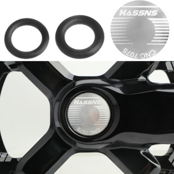 2stk Crank Cap Disc Cover SVART Black