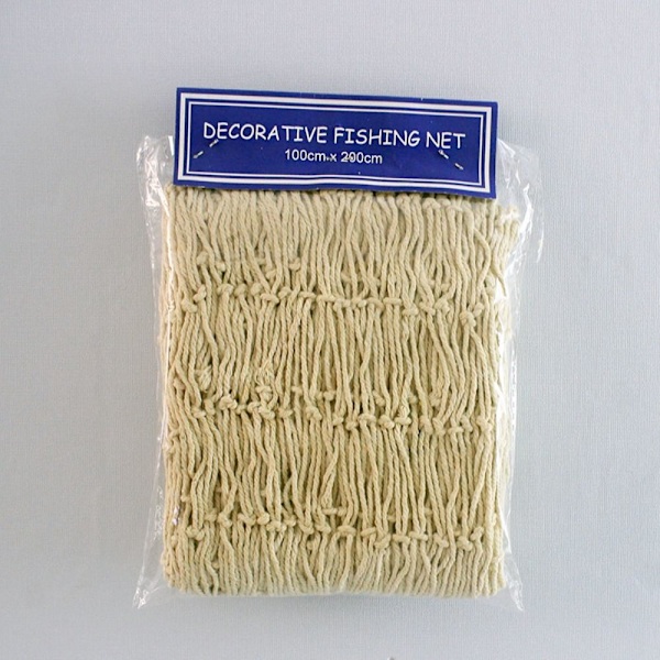2st Fisknätsdekorationer Fisknätsupphängningsnät beige 2pcs-2pcs