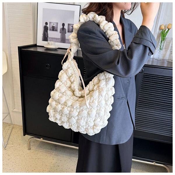 Skuldertaske Puffy Håndtaske LILLA Purple