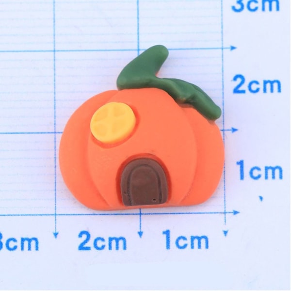 20 kpl Halloween Pumpkin Figurine 3D Resin Flat PUMPKIN HOUSE pumpkin House