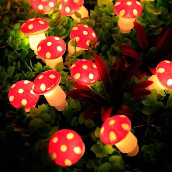 Mushroom Lamp String lamput Mushroom 3M 20LED AKKU 3M 20LED 3m 20LED Battery