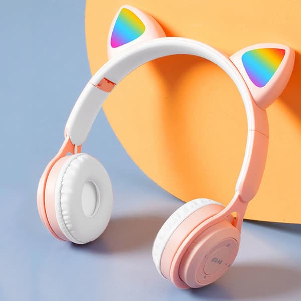 Trådløst Bluetooth Headset Børnehovedtelefoner HVID white