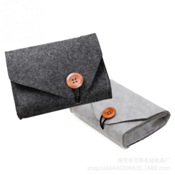 Organizer Mini huopakassi VAALEANHARMAA Light Grey