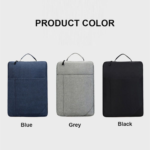13 15 tums bärbar handväska Ultrabook Sleeve GRÅ 11-12 tum Grey 11-12 inch